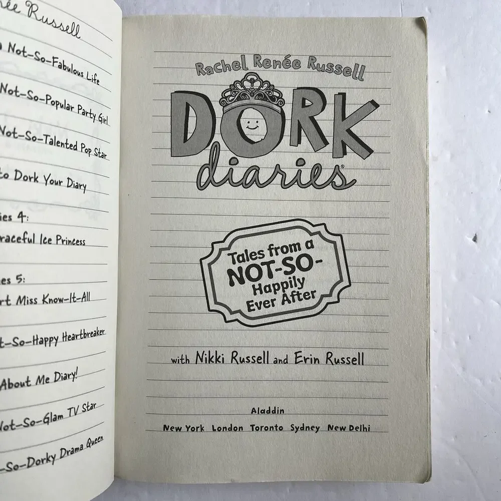 Dork Diaries 8 Tales from a Not So Happily Ever After Paperback Rachel Renee Rus